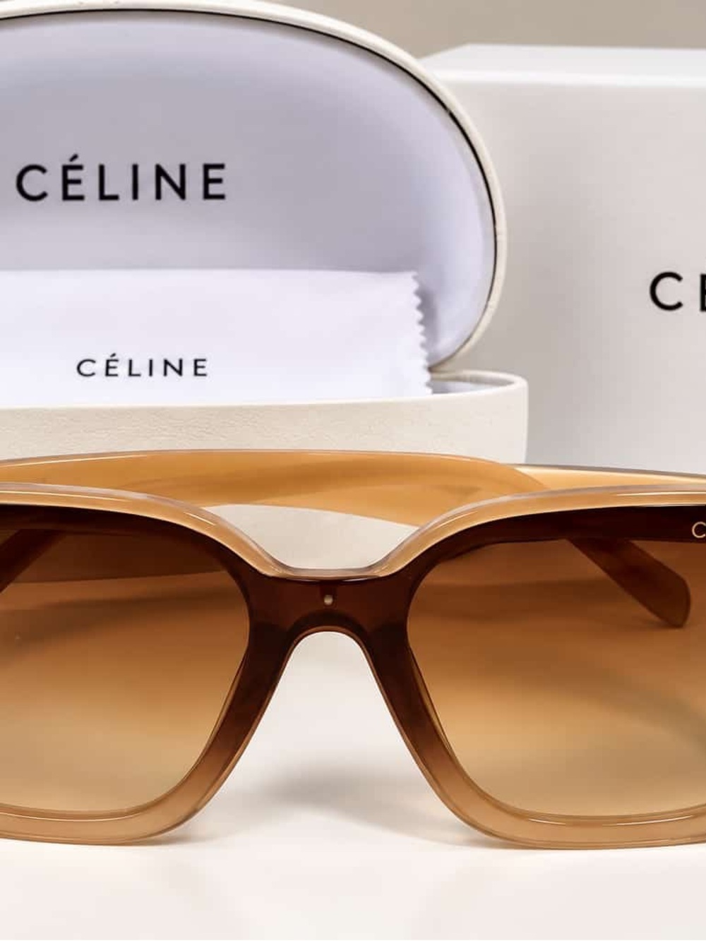 Brown Gradient Women's Sunglasses